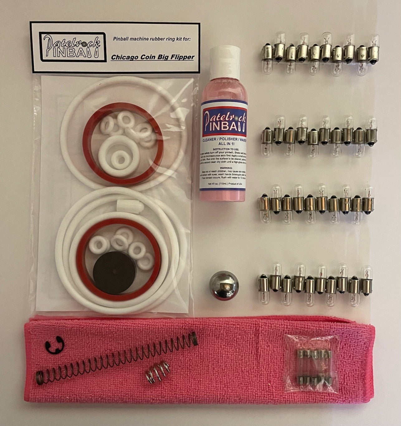 Chicago Coin Big Flipper Pinball Machine Maintenance Kit