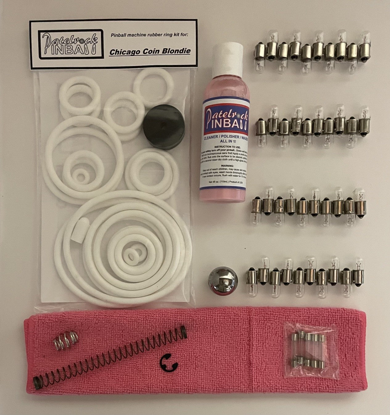 Chicago Coin Blondie Pinball Machine Maintenance Kit