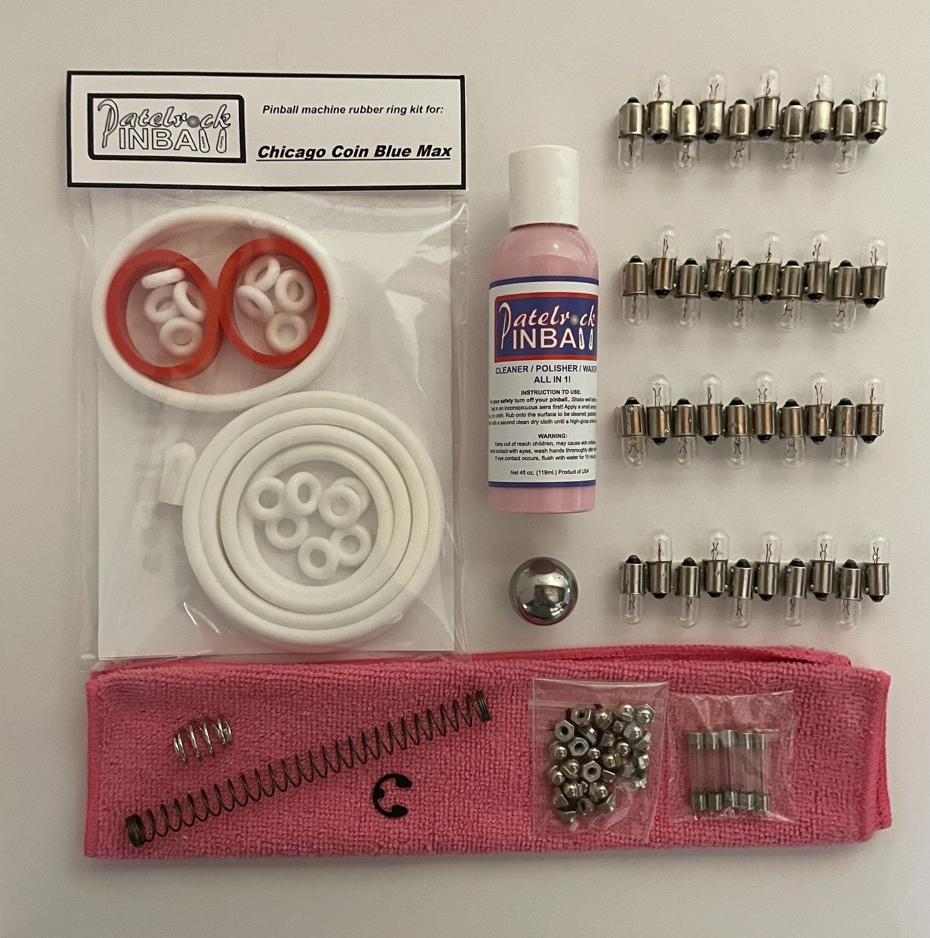 Chicago Coin Blue Max Pinball Machine Maintenance Kit