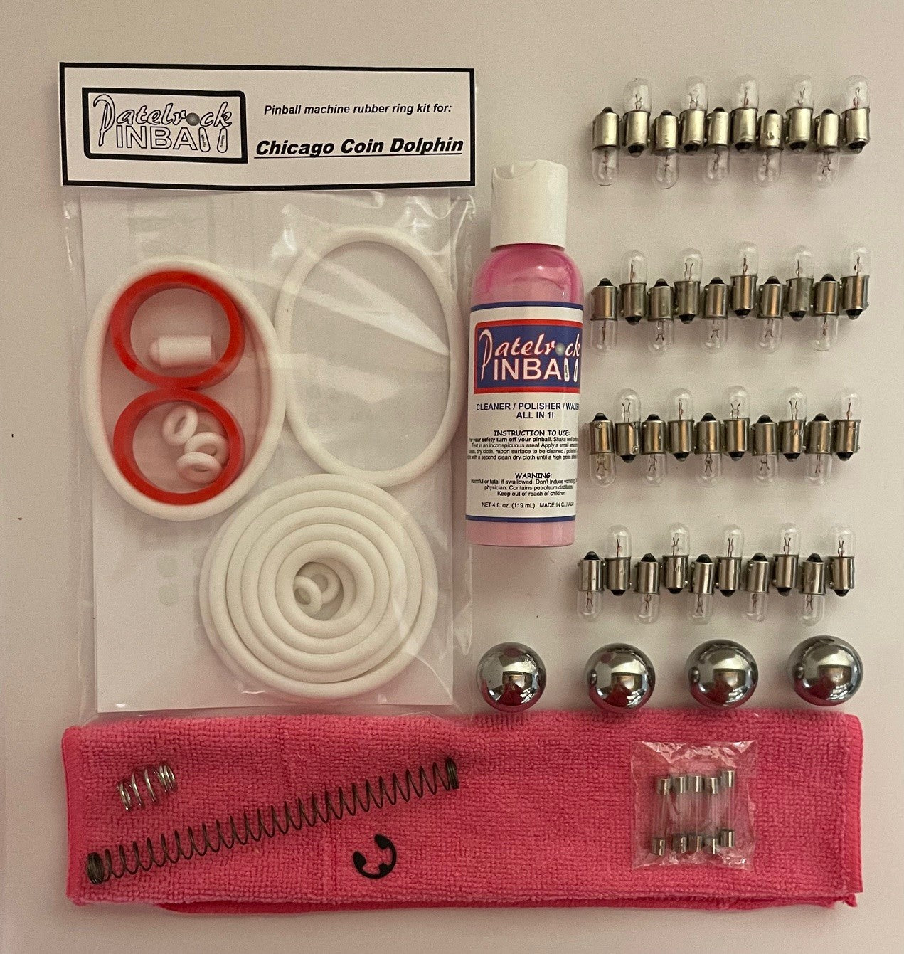 Chicago Coin Dolphin Pinball Machine Maintenance Kit