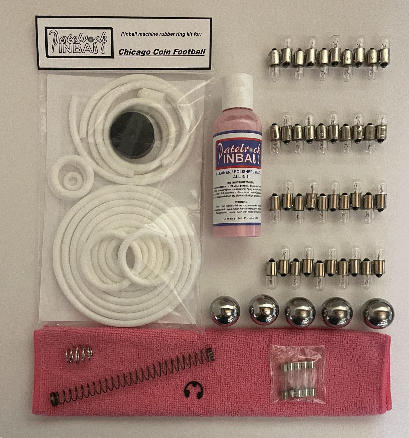 Chicago Coin Football Pinball Machine Maintenance Kit