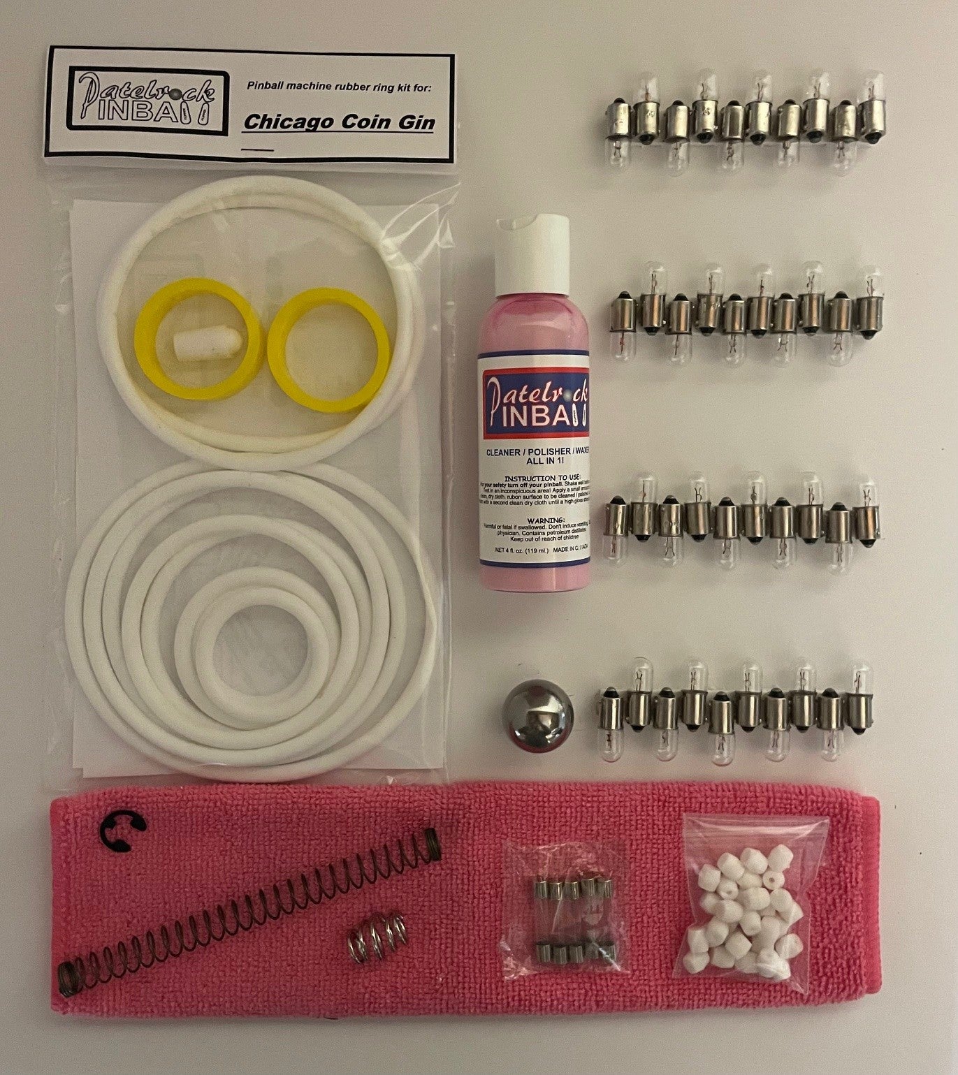 Chicago Coin Gin Pinball Machine Maintenance Kit