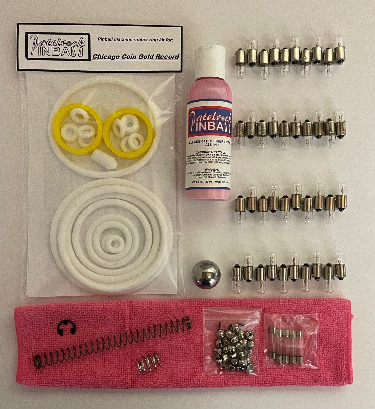 Chicago Coin Gold Record Pinball Machine Maintenance Kit