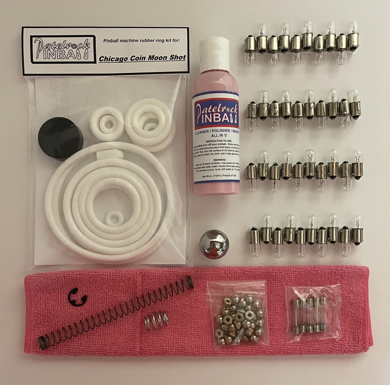 Chicago Coin Moon Shot Pinball Machine Maintenance Kit