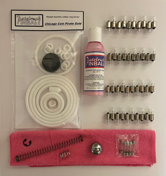 Chicago Coin Pirate Gold Pinball Machine Maintenance Kit