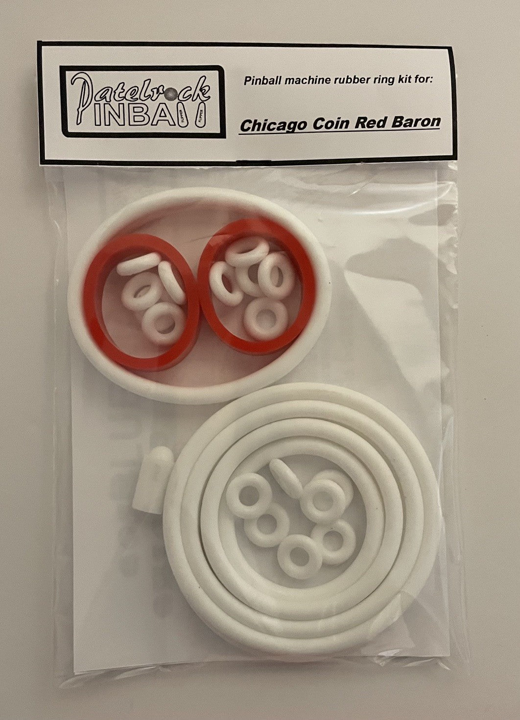 Chicago Coin Red Baron Pinball Machine Rubber Ring Kit