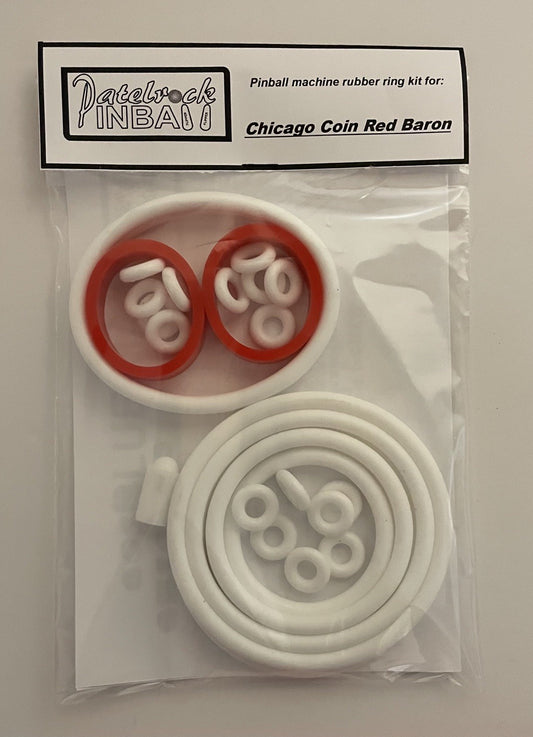 Chicago Coin Red Baron Pinball Machine Rubber Ring Kit