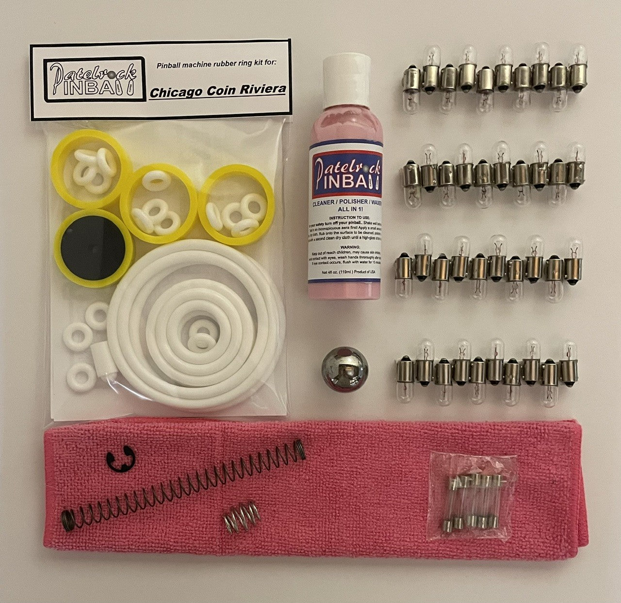 Chicago Coin Riviera Pinball Machine Maintenance Kit