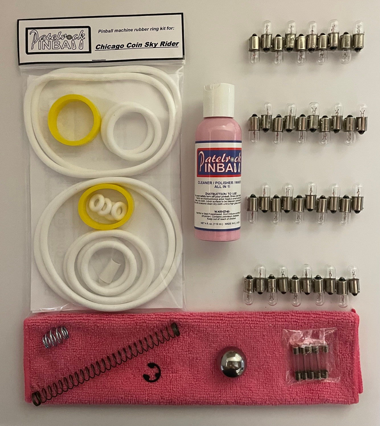 Chicago Coin Sky Rider Pinball Machine Maintenance Kit
