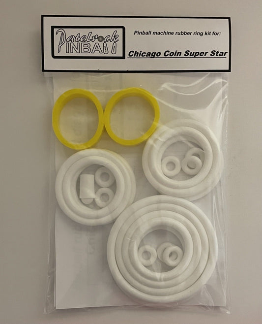 Chicago Coin Super Star Pinball Machine Rubber Ring Kit