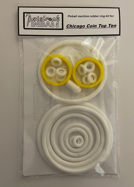Chicago Coin Top Ten Pinball Machine Rubber Ring Kit