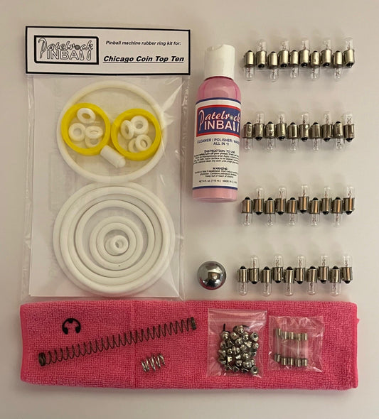 Chicago Coin Top Ten Pinball Machine Maintenance Kit