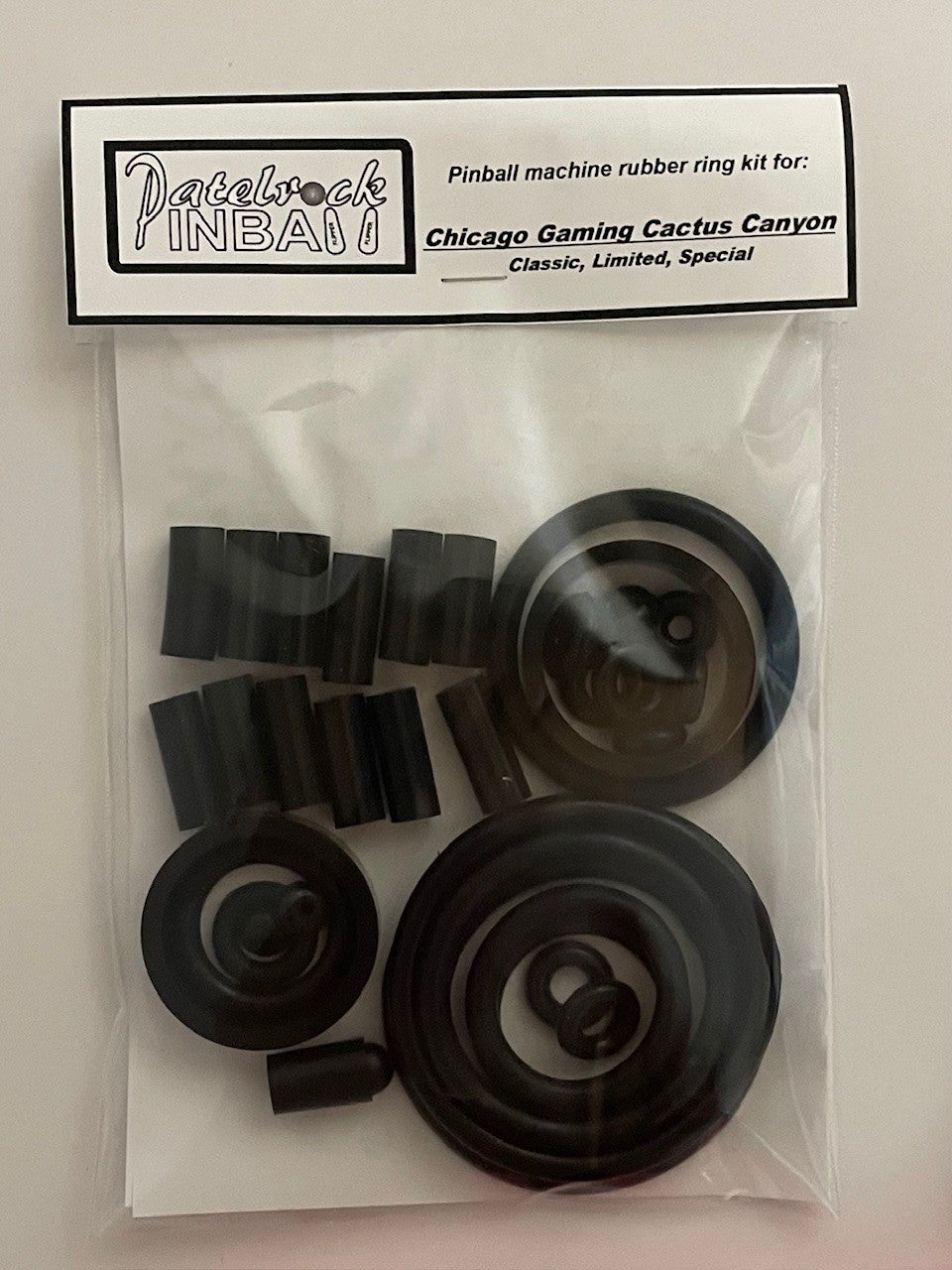 Chicago Gaming Cactus Canyon Remake (all edition) Pinball Machine Rubber Ring Kit