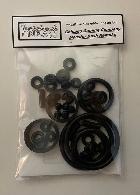 Chicago Gaming Monster Bash Remake (all edition) Pinball Machine Rubber Ring Kit