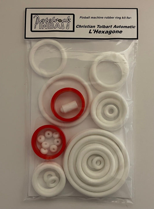 Christian Tabart Automatic L'Hexagone Pinball Machine Rubber Ring Kit