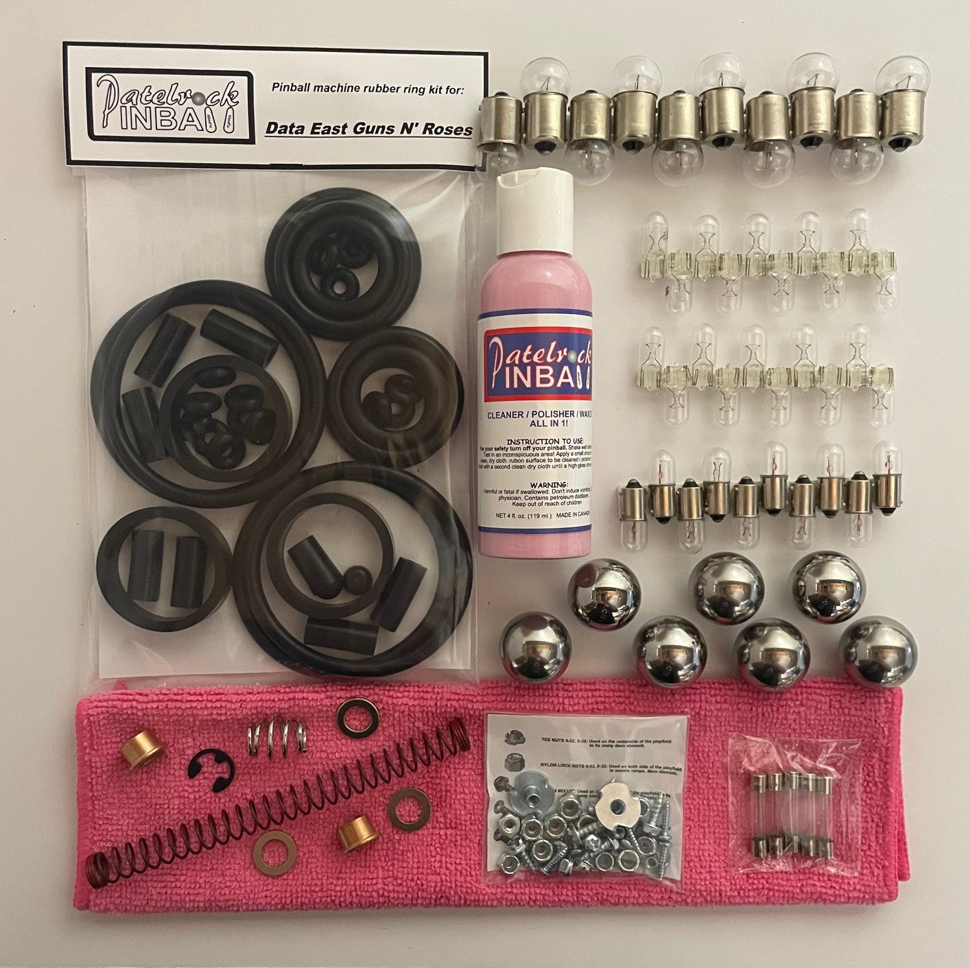 Data East Guns N' Roses Pinball Machine Maintenance Kit