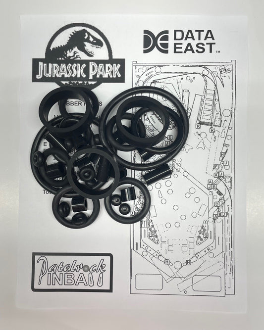 Data East Jurassic Park Pinball Machine Rubber Ring Kit