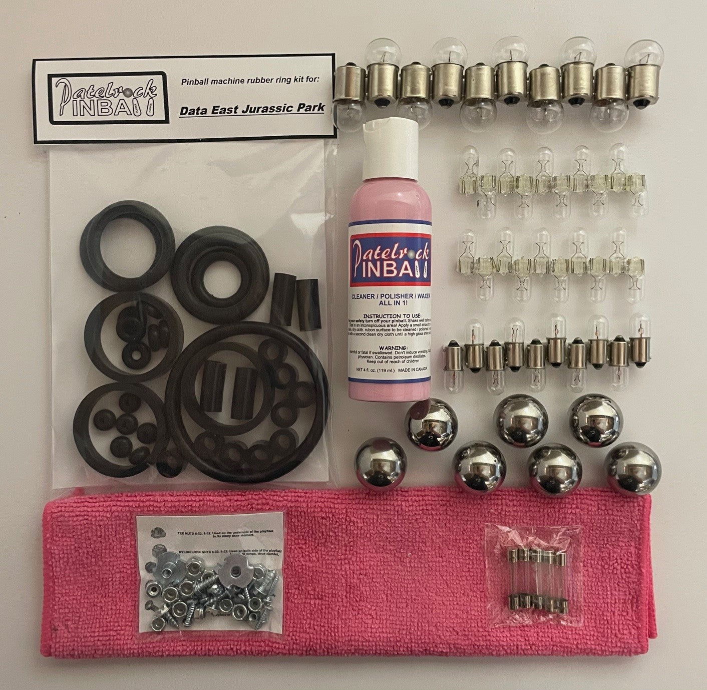 Data East Jurassic Park Pinball Machine Maintenance Kit