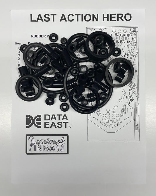 Data East Last Action Hero Pinball Machine Rubber Ring Kit
