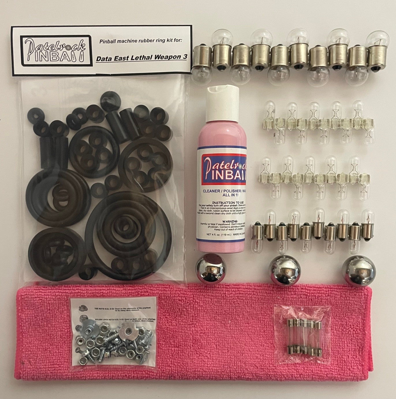 Data East Lethal Weapon 3 Pinball Machine Maintenance Kit