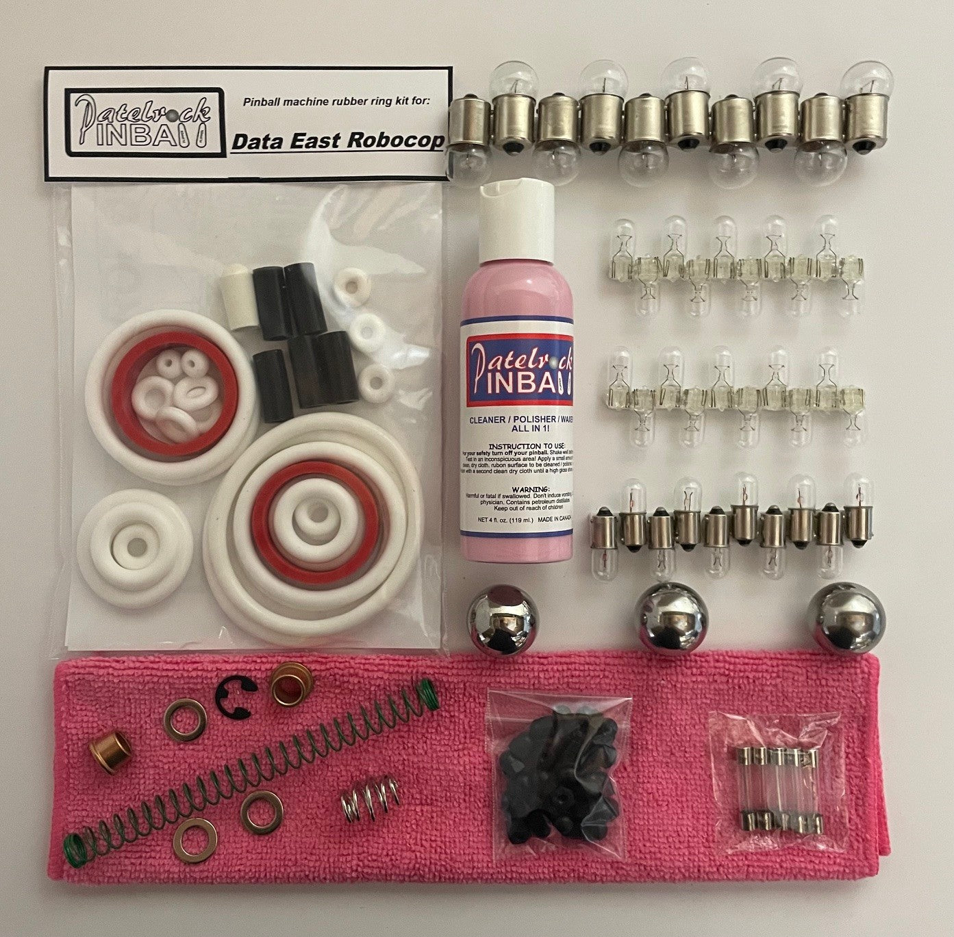 Data East Robocop Pinball Machine Maintenance Kit
