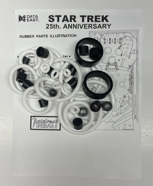 Data East Star Trek Pinball Machine Rubber Ring Kit
