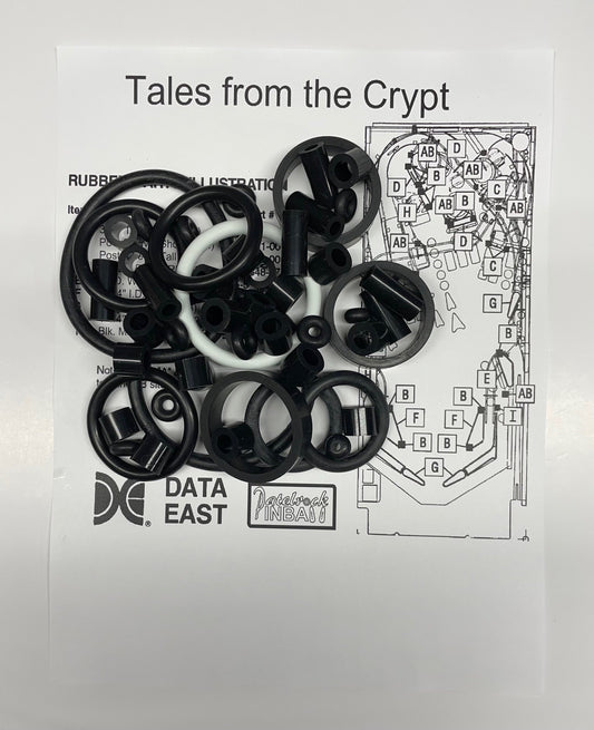 Data East Tales From The Crypt Pinball Machine Rubber Ring Kit