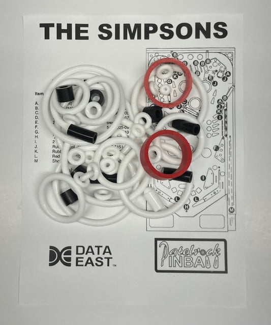 Data East The Simpsons Pinball Machine Maintenance Kit