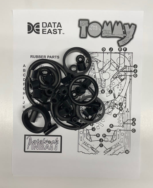 Data East The Who's Tommy Pinball Wizard Pinball Machine Rubber Ring Kit