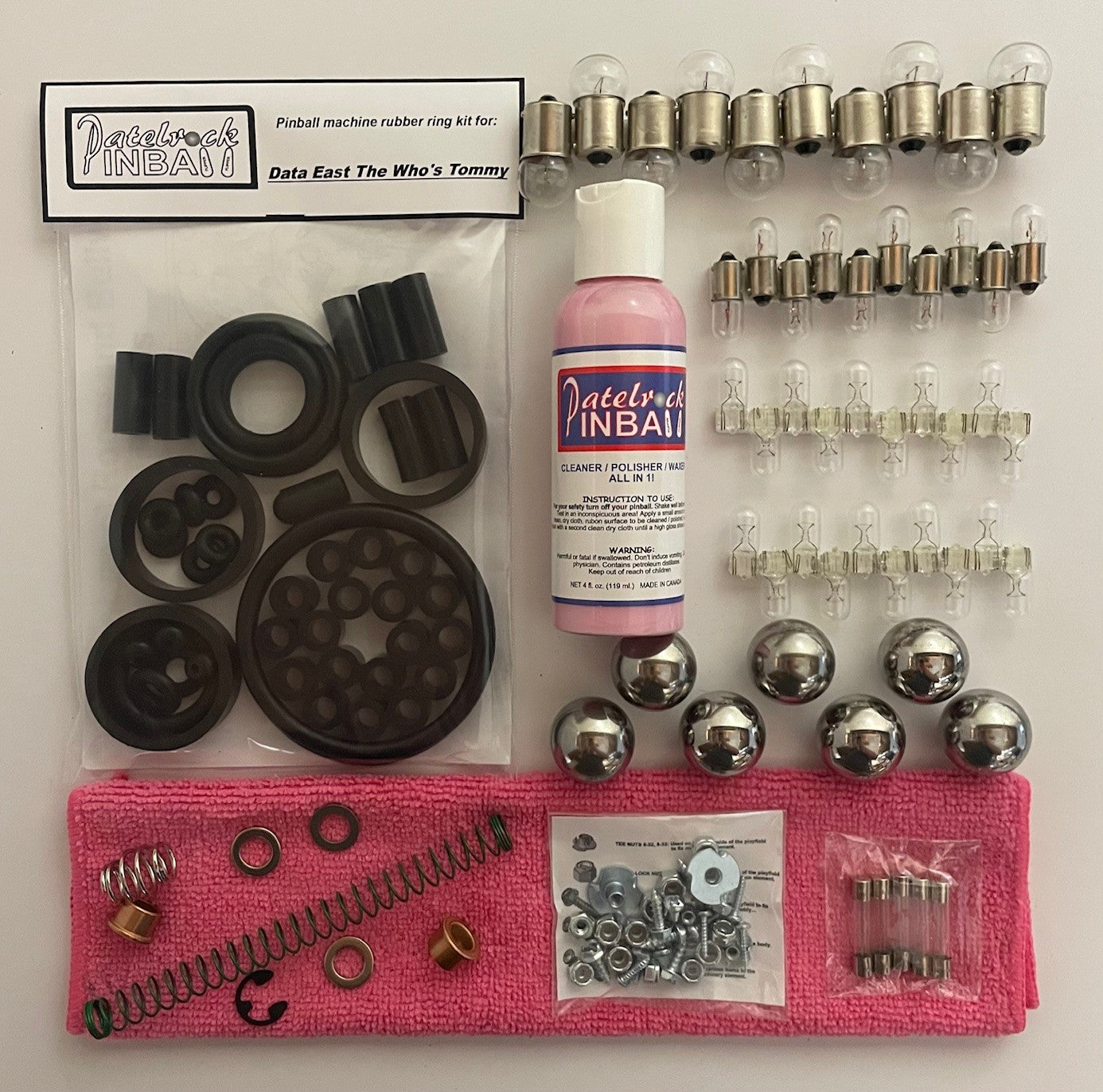 Data East Tommy The Who's Pinball Wizard Pinball Machine Maintenance Kit
