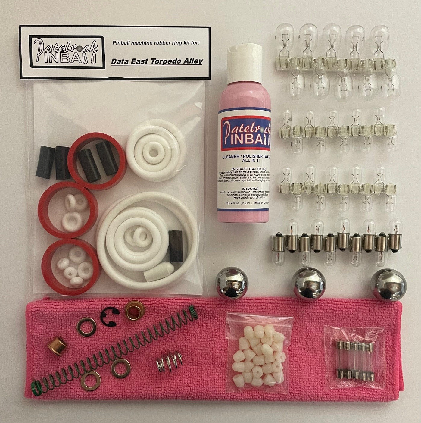 Data East Torpedo Alley Pinball Machine Maintenance Kit