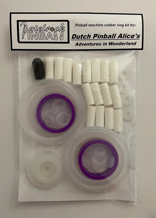 Dutch Pinball Alice's Adventures in Wonderland Pinball Machine Rubber Ring Kit