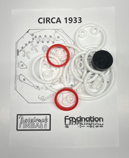 Fascination Circa 1933 Pinball Machine Rubber Ring Kit