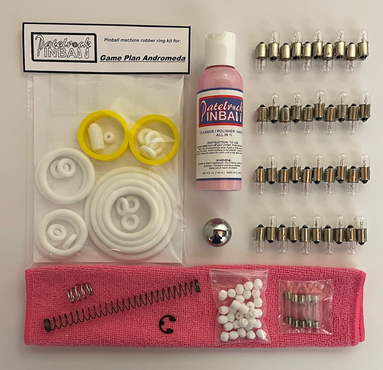 Game Plan Andromeda Pinball Machine Maintenance Kit