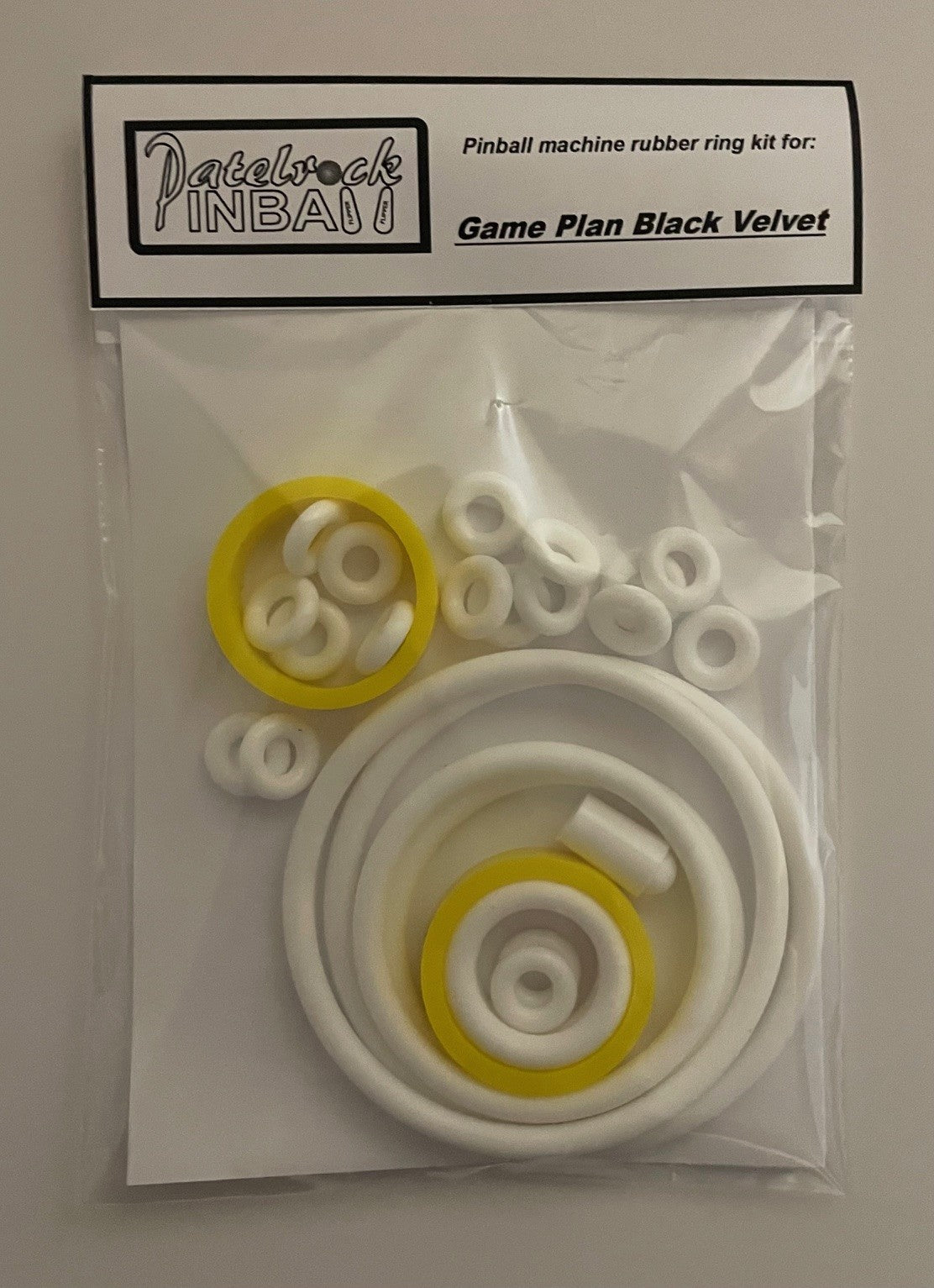 Game Plan Black Velvet Pinball Machine Rubber Ring Kit