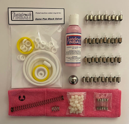 Game Plan Black Velvet Pinball Machine Maintenance Kit