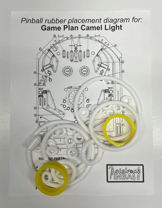 Game Plan Camel Lights Pinball Machine Rubber Ring Kit