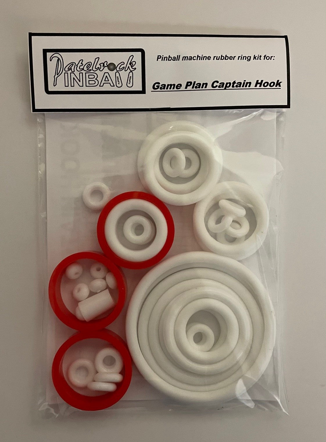 Game Plan Captain Hook Pinball Machine Rubber Ring Kit