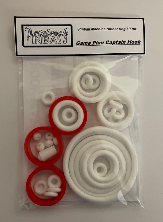 Game Plan Captain Hook Pinball Machine Rubber Ring Kit