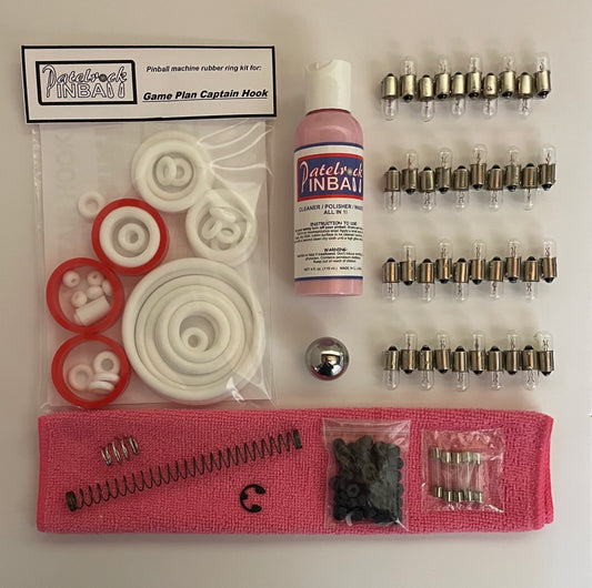 Game Plan Captain Hook Pinball Machine Maintenance Kit