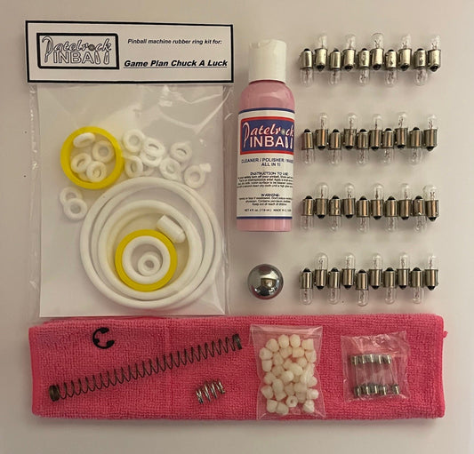 Game Plan Chuck A Luck Pinball Machine Maintenance Kit