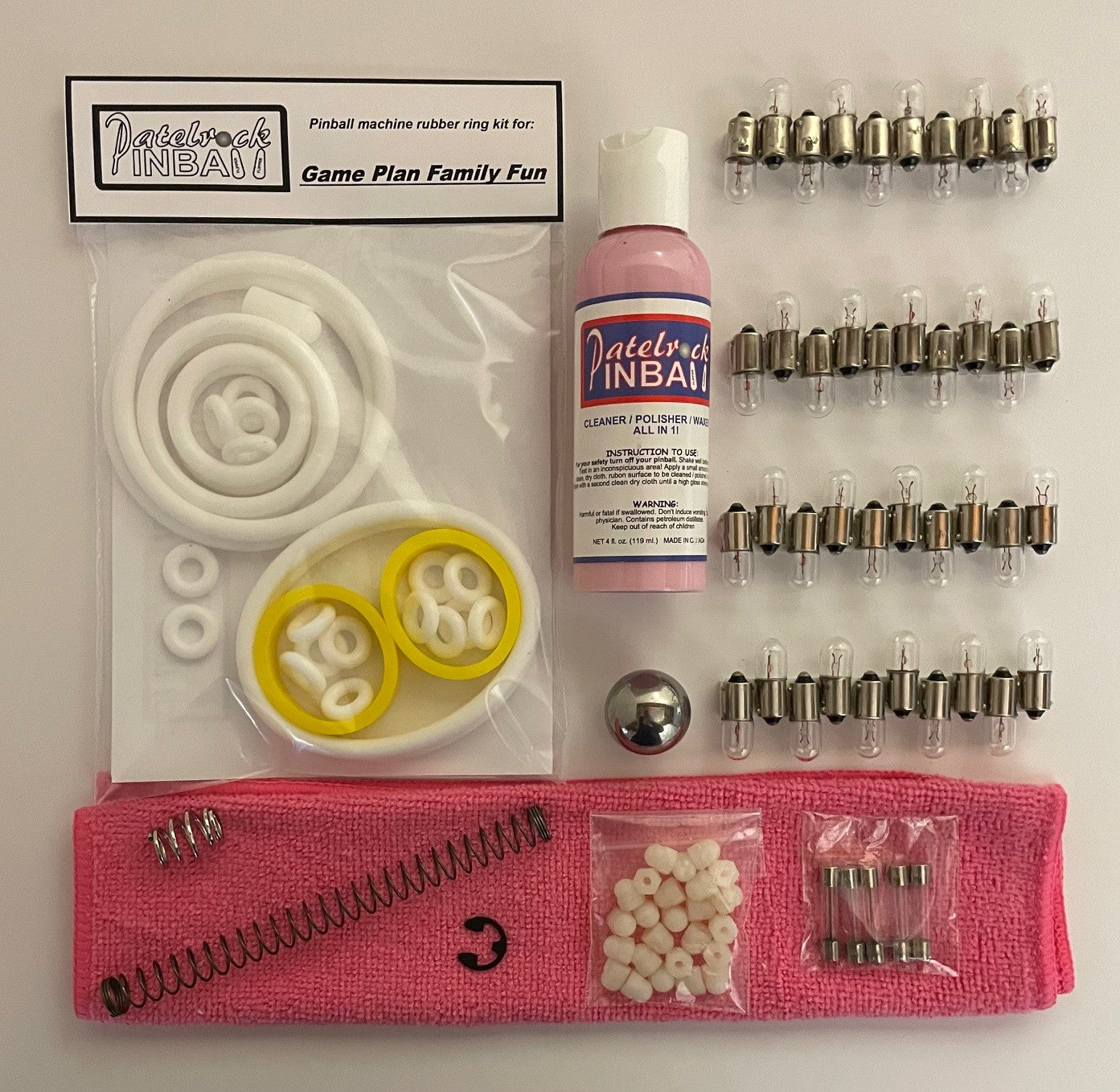 Game Plan Family Fun! Pinball Machine Maintenance Kit
