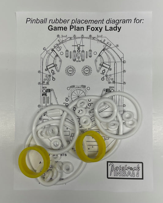 Game Plan Foxy Lady Pinball Machine Rubber Ring Kit