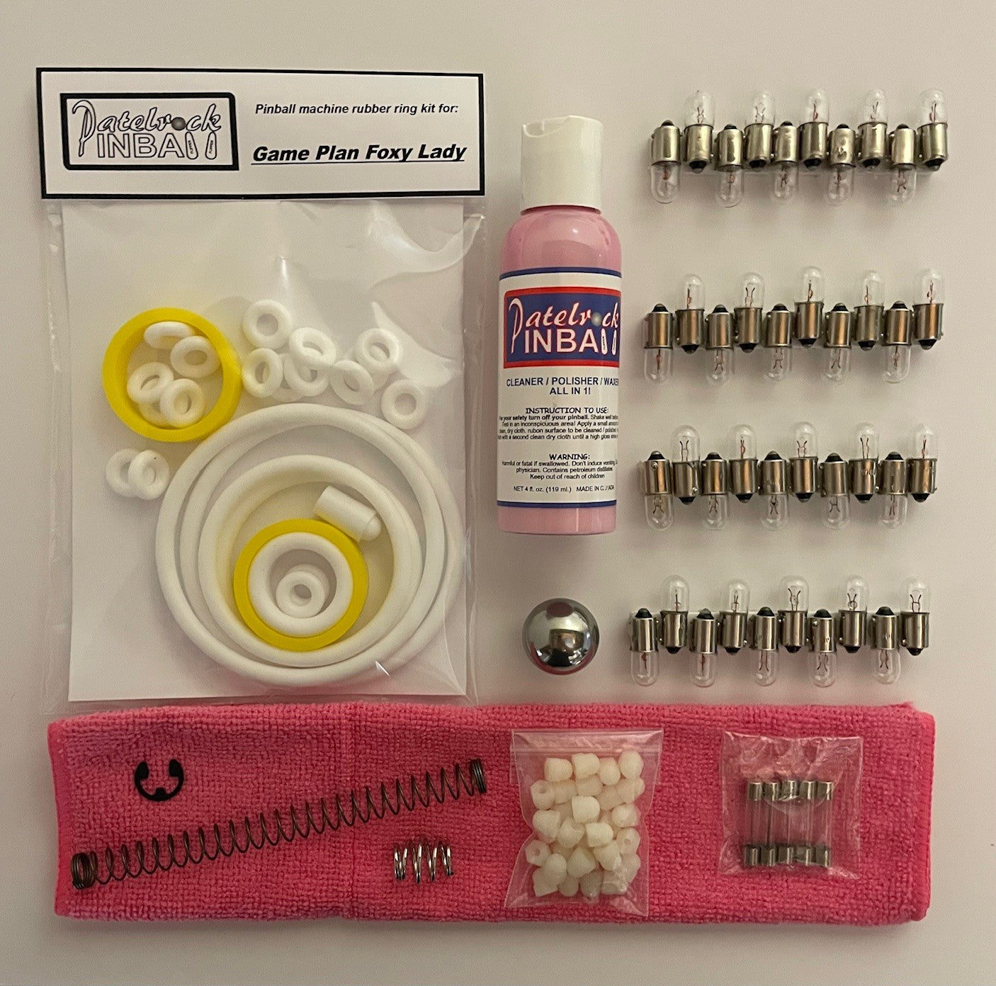 Game Plan Foxy Lady Pinball Machine Maintenance Kit