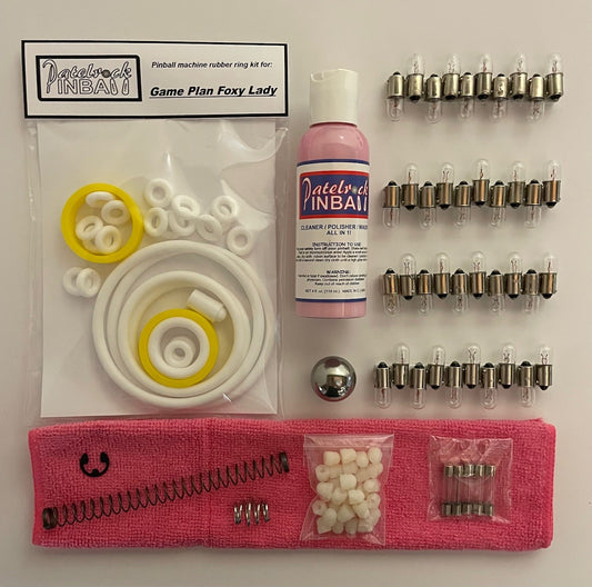 Game Plan Foxy Lady Pinball Machine Maintenance Kit