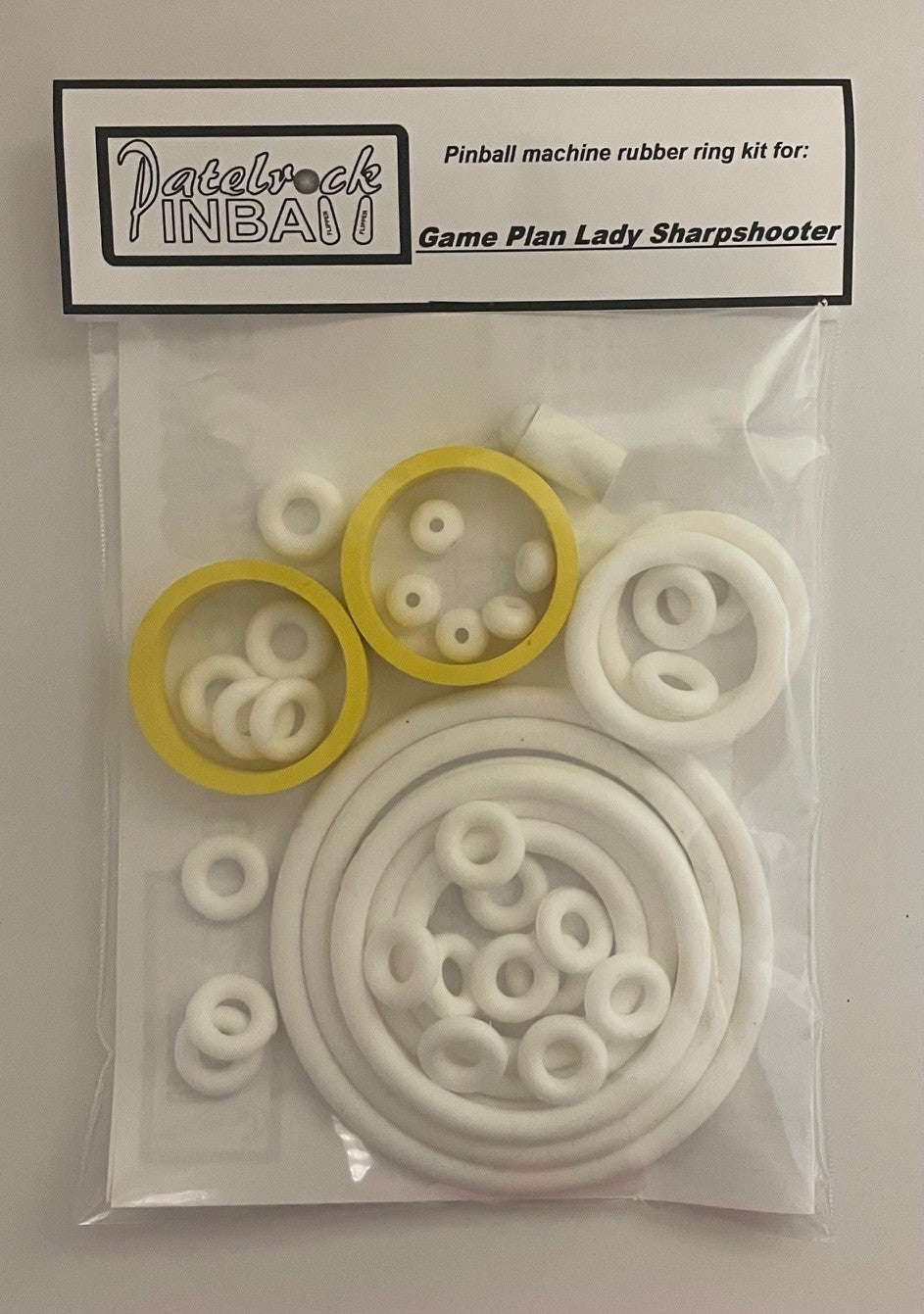 Game Plan Lady Sharpshooter Pinball Machine Rubber Ring Kit