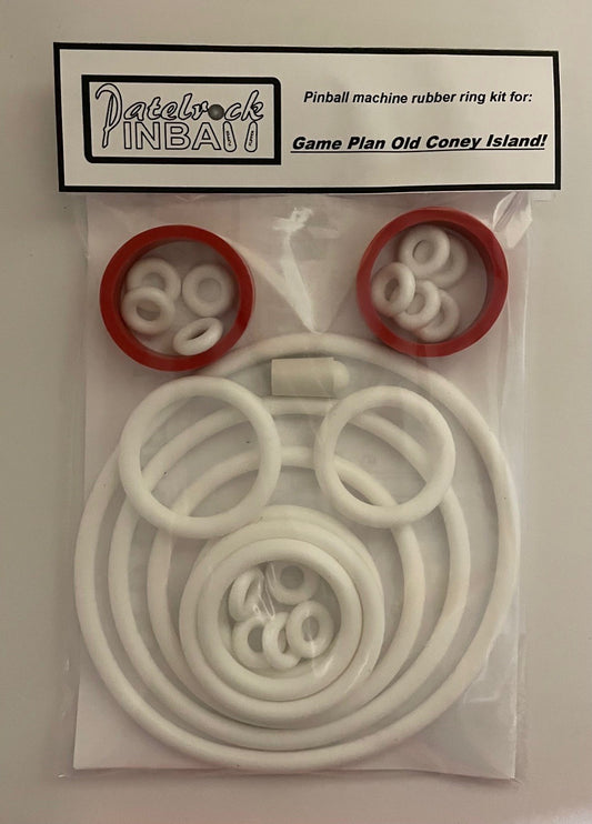 Game Plan Old Coney Island! Pinball Machine Rubber Ring Kit