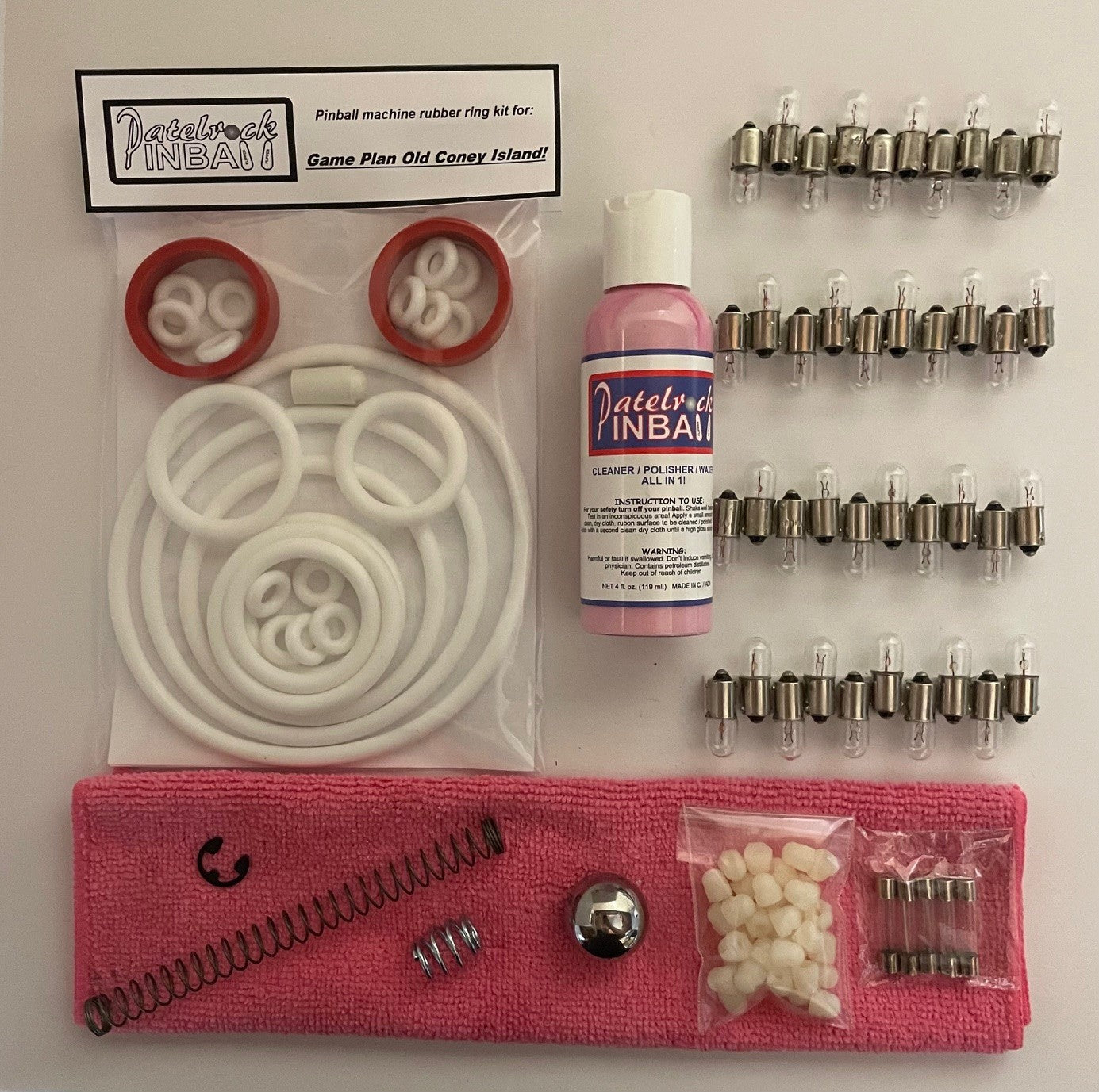 Game Plan Old Coney Island! Pinball Machine Maintenance Kit