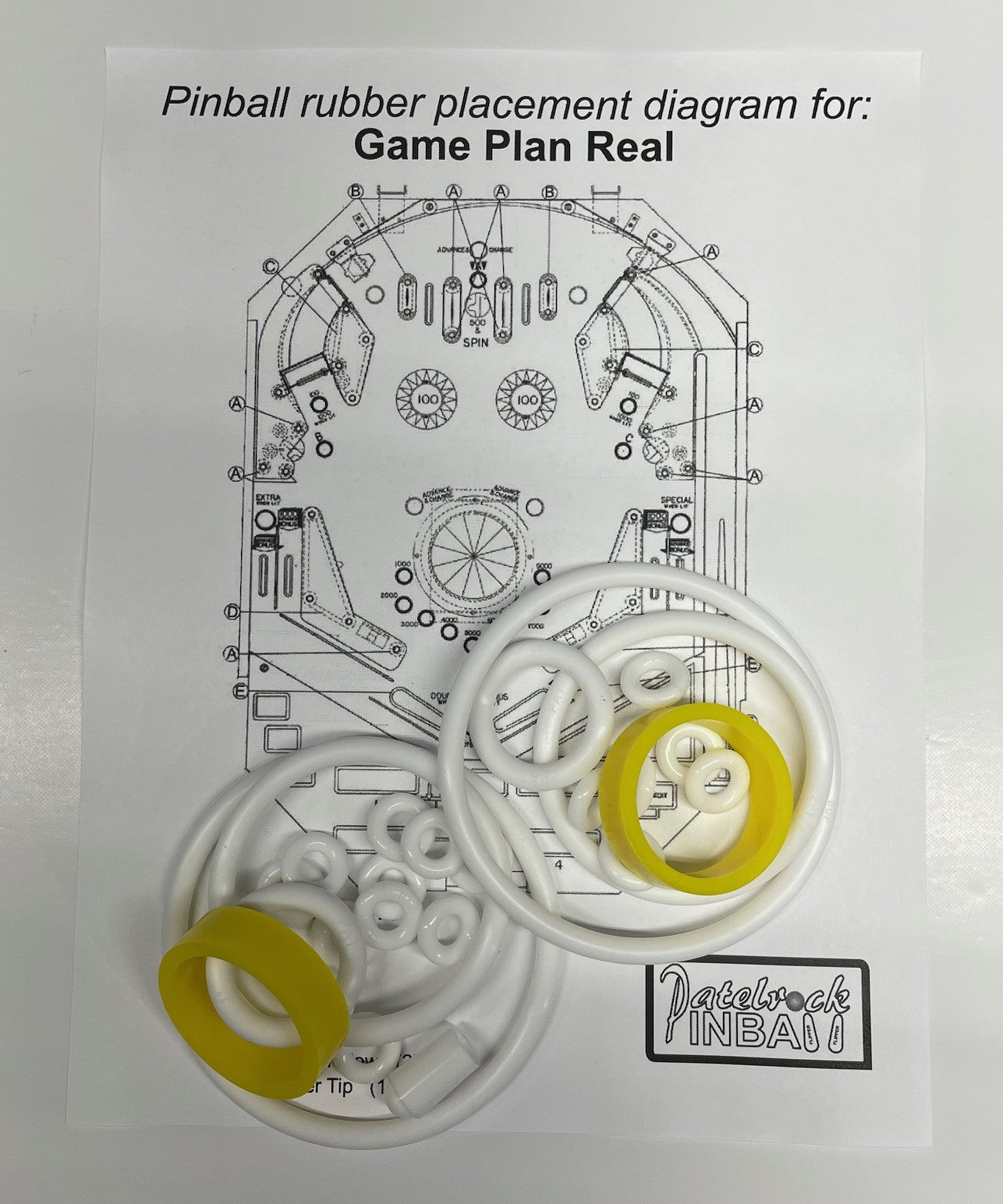 Game Plan Real Pinball Machine Rubber Ring Kit