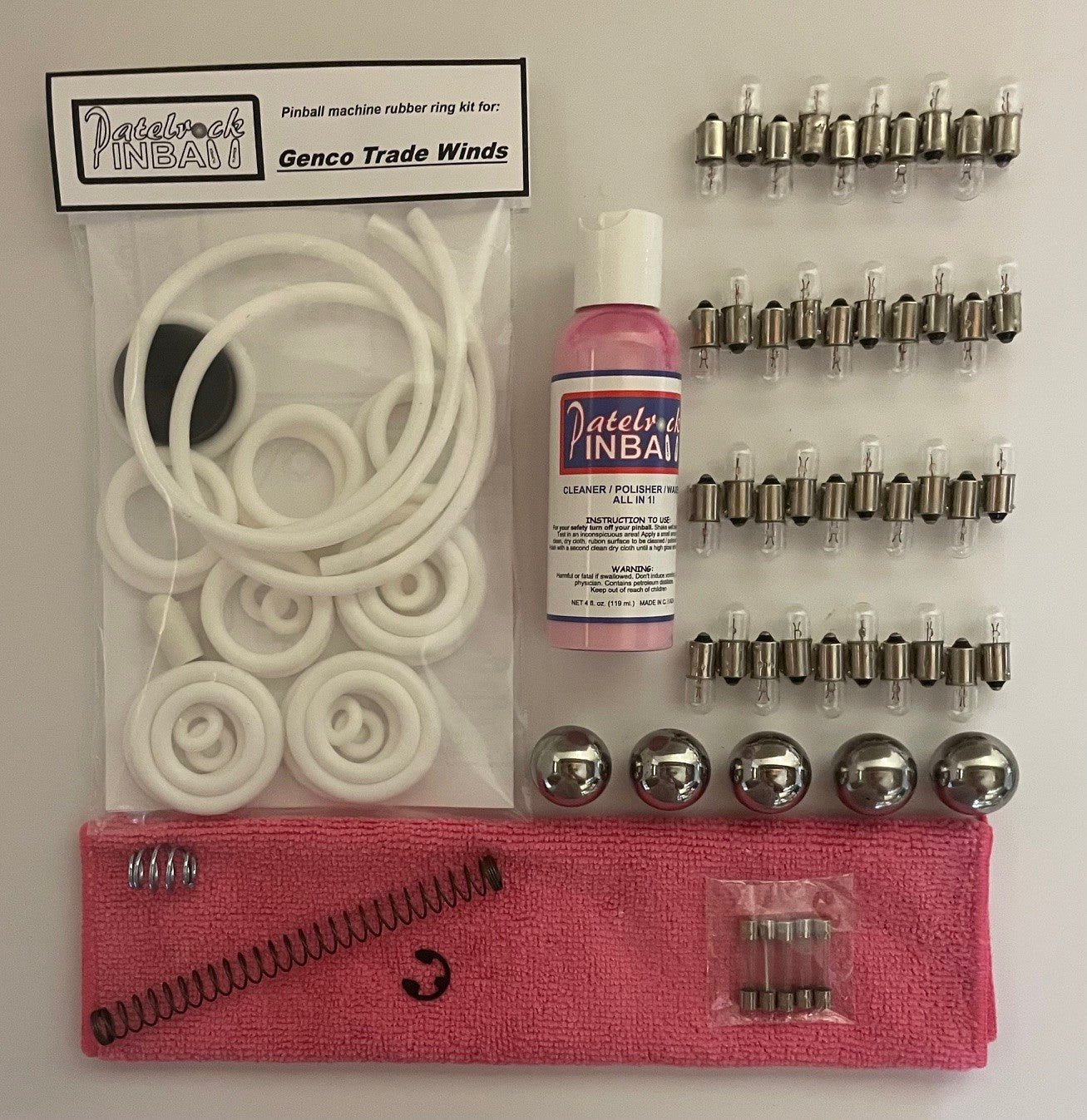 Genco Trade Wind Pinball Machine Maintenance Kit